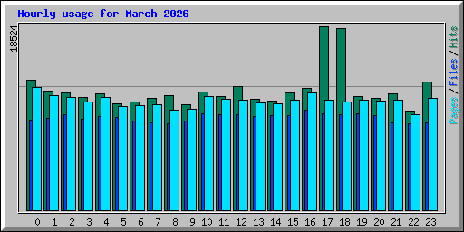Hourly usage for March 2026