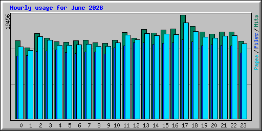 Hourly usage for June 2026
